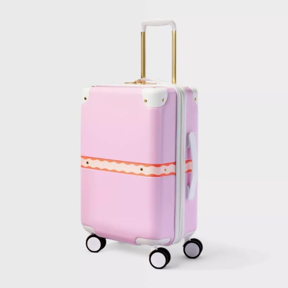 NWT Hardside Spinner Trunk Carry On Suitcase Soft Pink - Roller Rabbit x Target